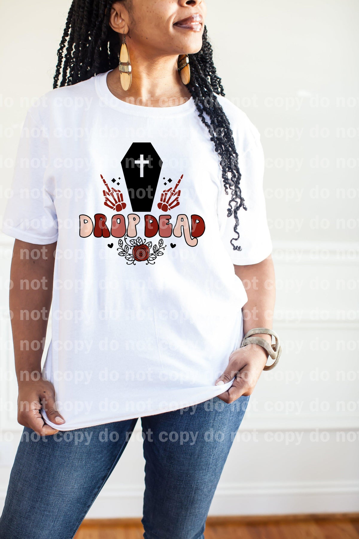 Drop Dead Skeleton Coffin Dream Print or Sublimation Print