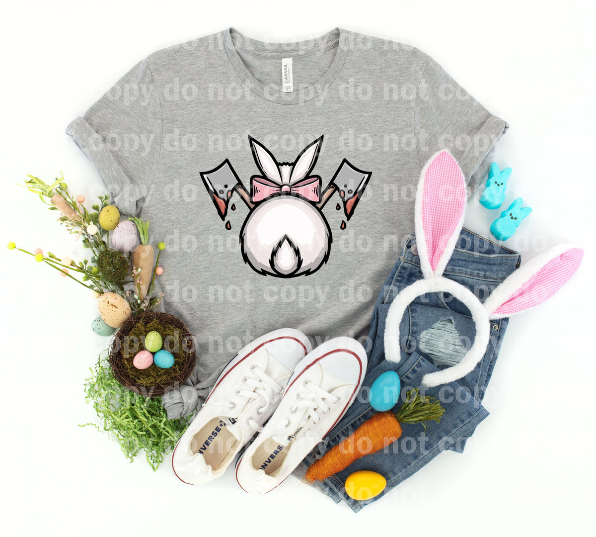 Easter Bunny Bloody Axes Dream Print or Sublimation Print
