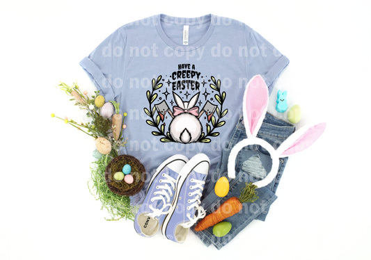 Have A Creepy Easter Bunny Green Leaves Dream Print or Sublimation Print