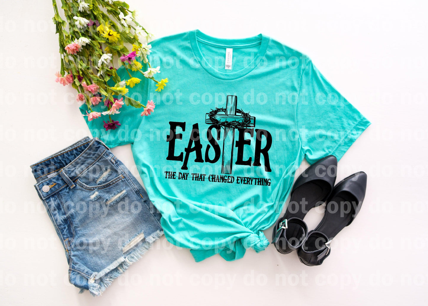 Easter The Day That Changed Everything Cross Dream Print or Sublimation Print