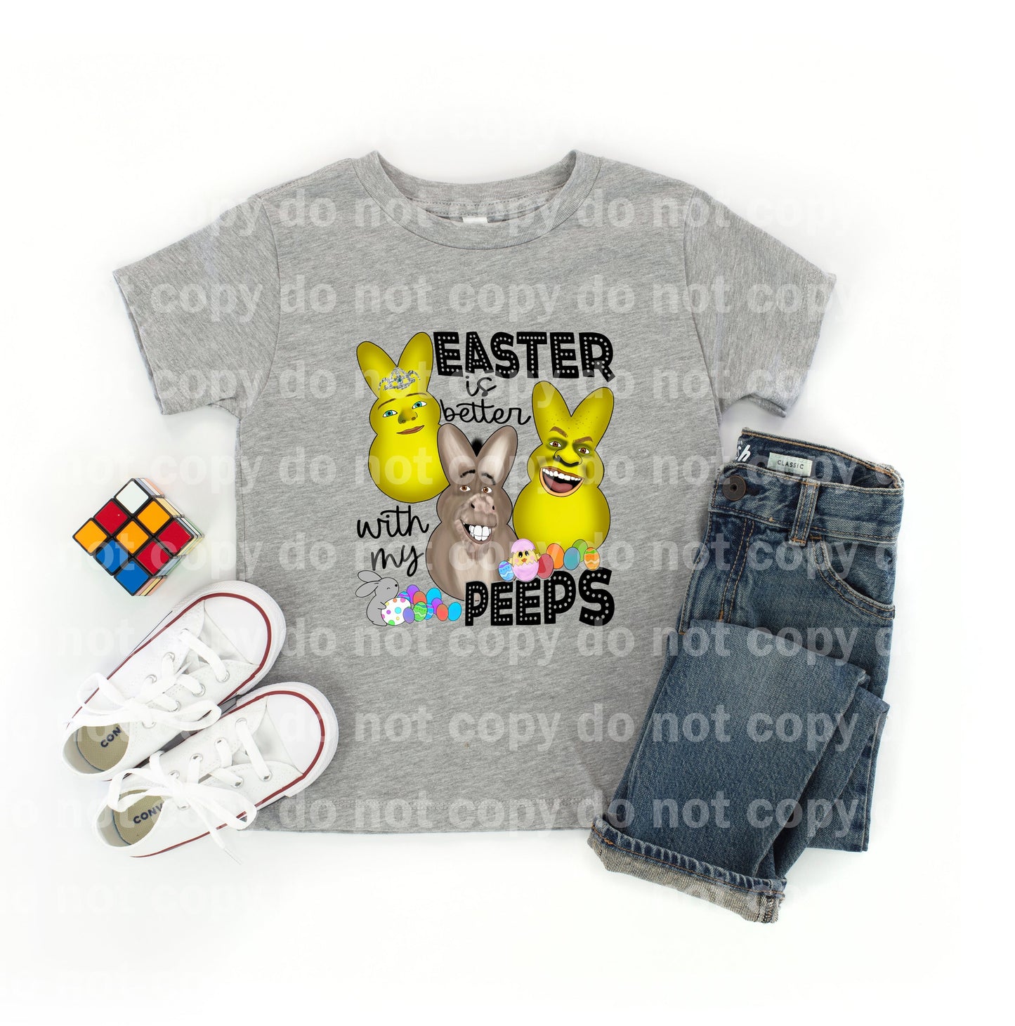 Easter Is Better With My Peeps Big Green Ogre Dream Print or Sublimation Print