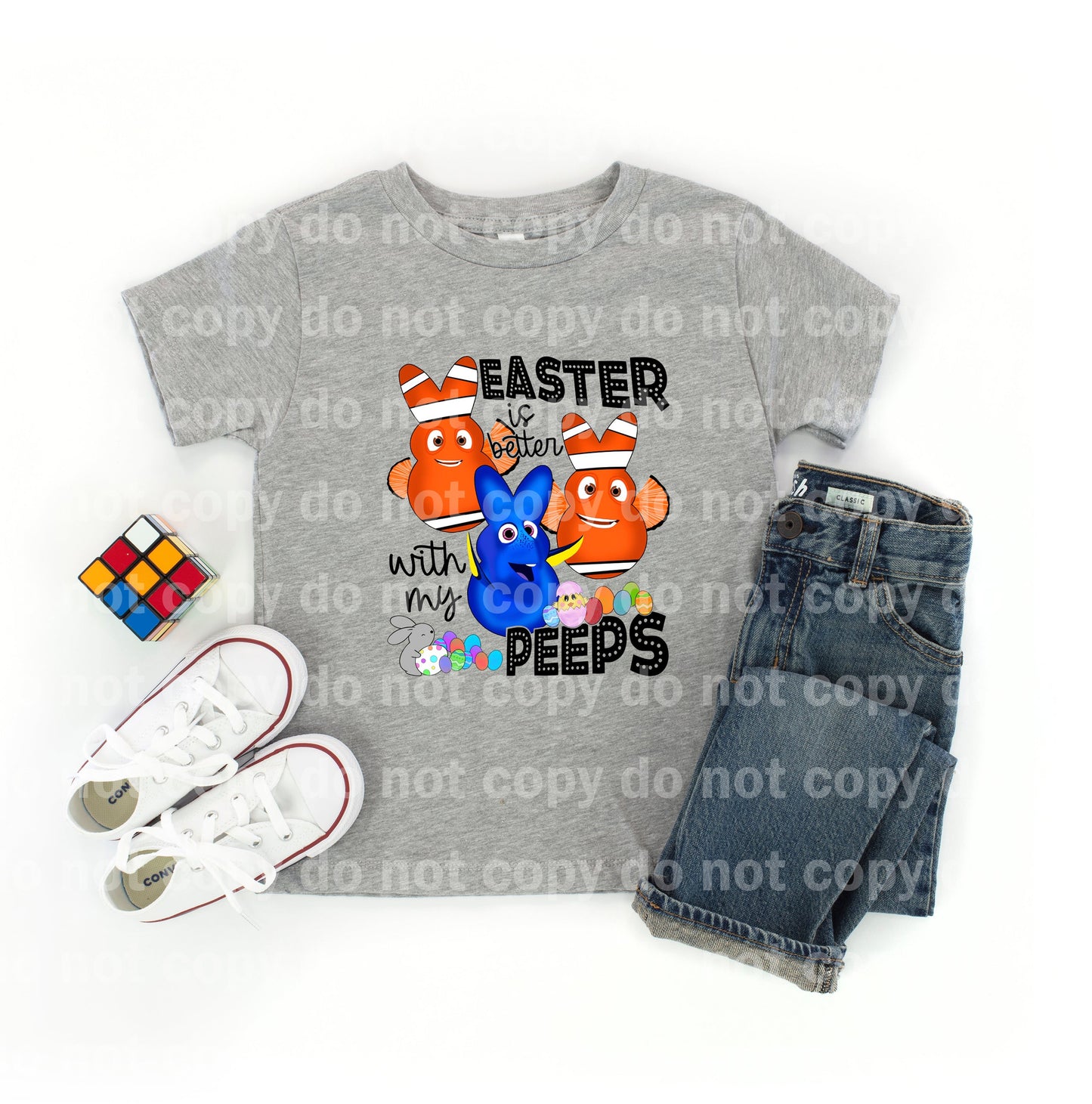 Easter Is Better With My Peeps Fishes Dream Print or Sublimation Print