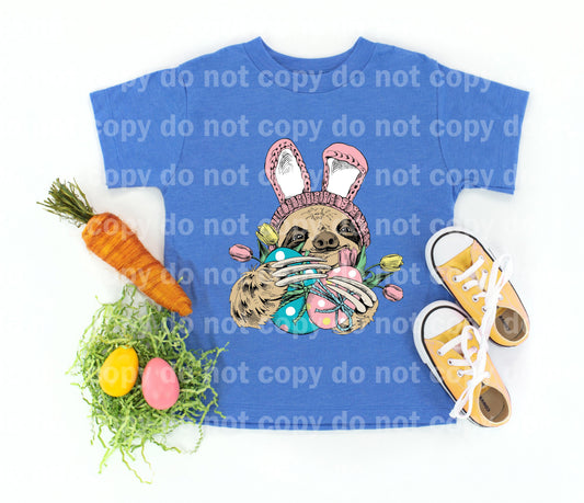 Easter Sloth Dream print transfer