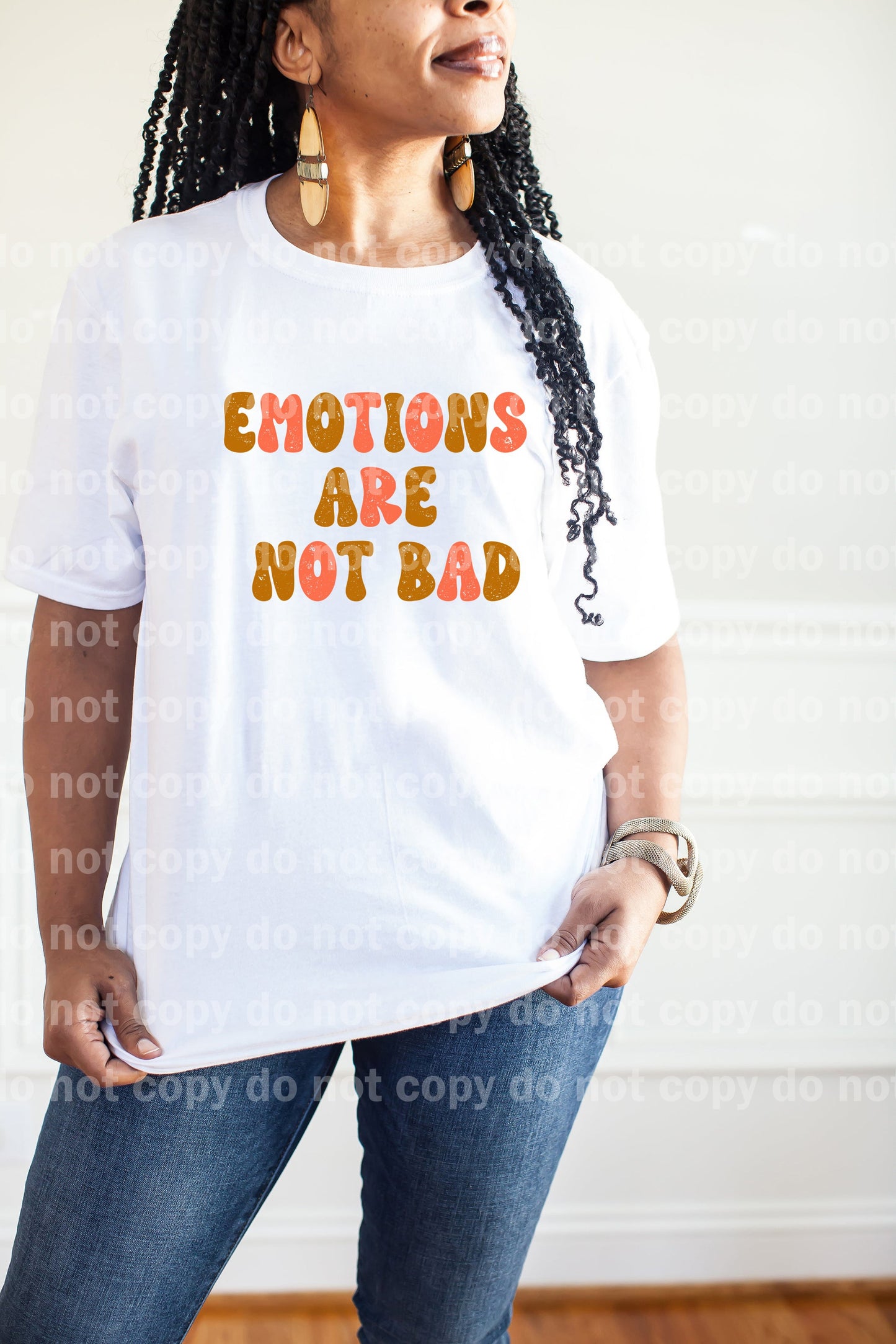 Emotions Are Not Bad Distressed Full Color/One Color Dream Print or Sublimation Print