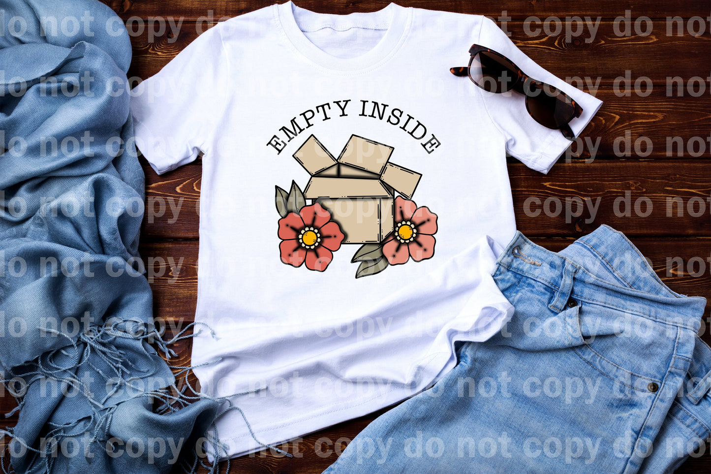 Empty Inside Full Color/One Color Dream Print or Sublimation Print