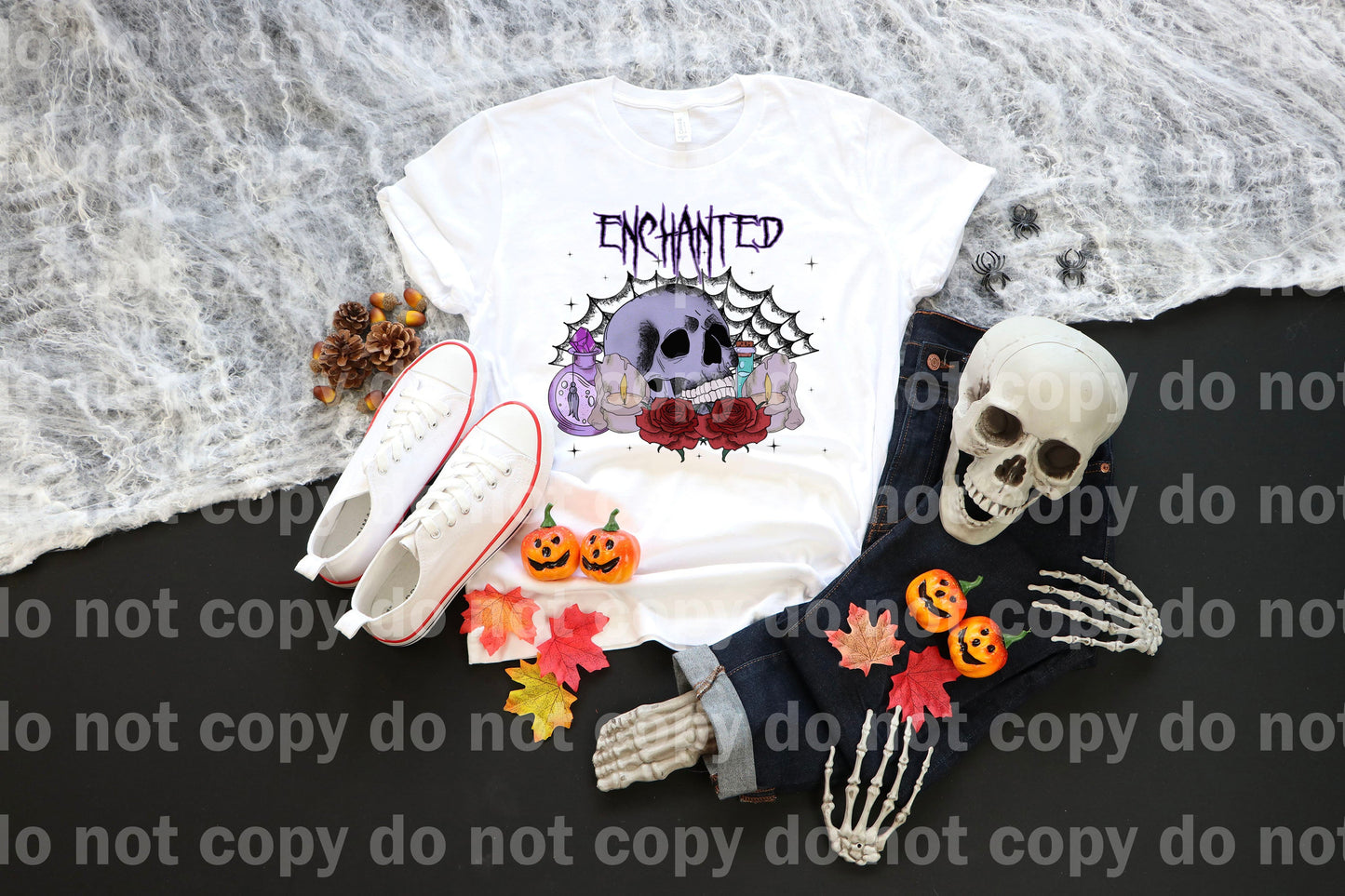 Enchanted Floral Skull Dream Print or Sublimation Print