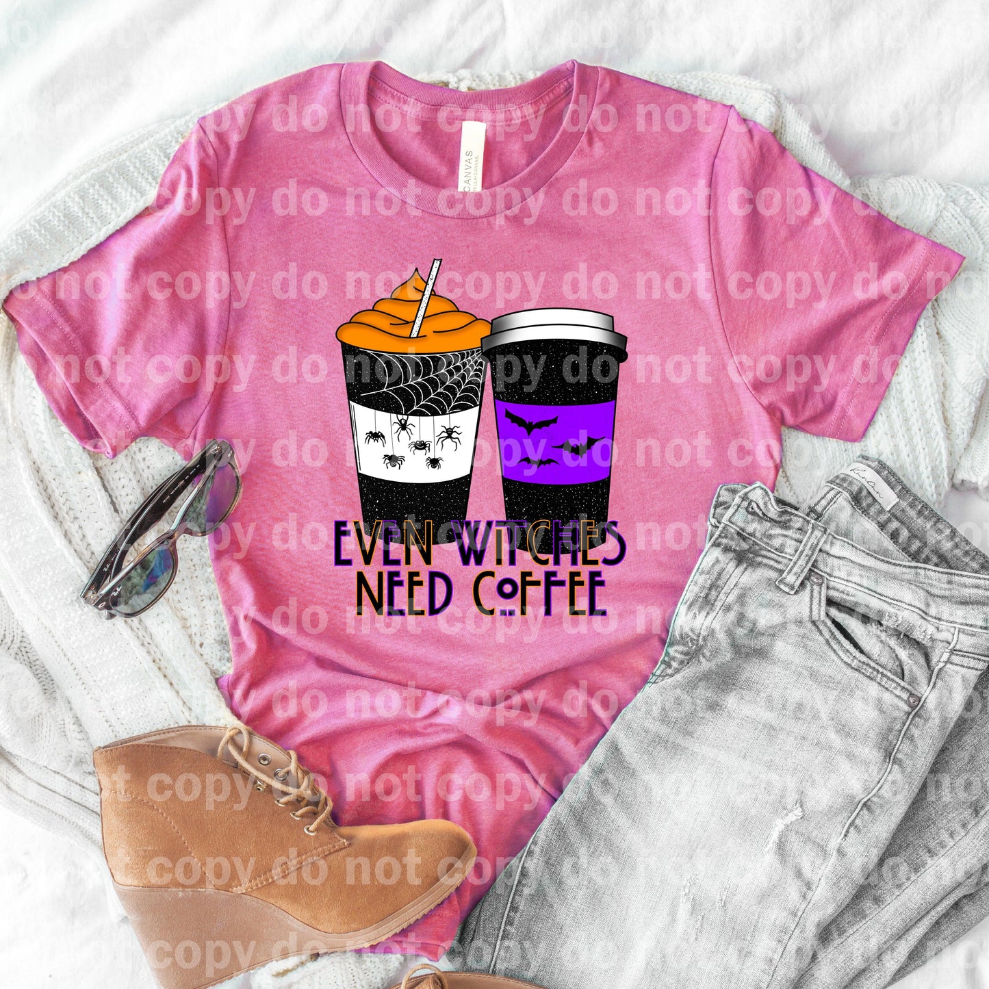 Even Witches Need Coffee Dream Print or Sublimation Print