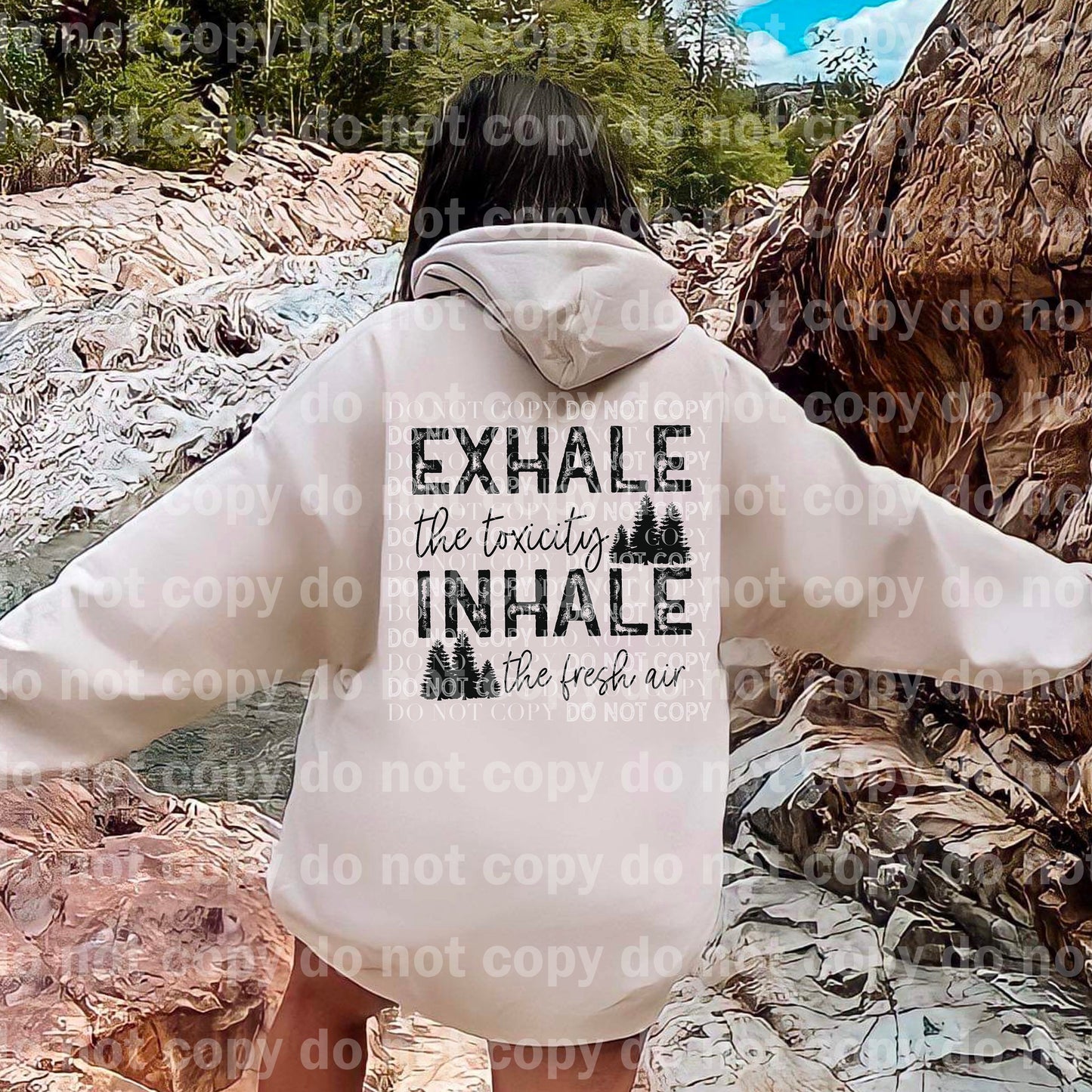 Exhale The Toxicity Inhale The Fresh Air Dream Print or Sublimation Print