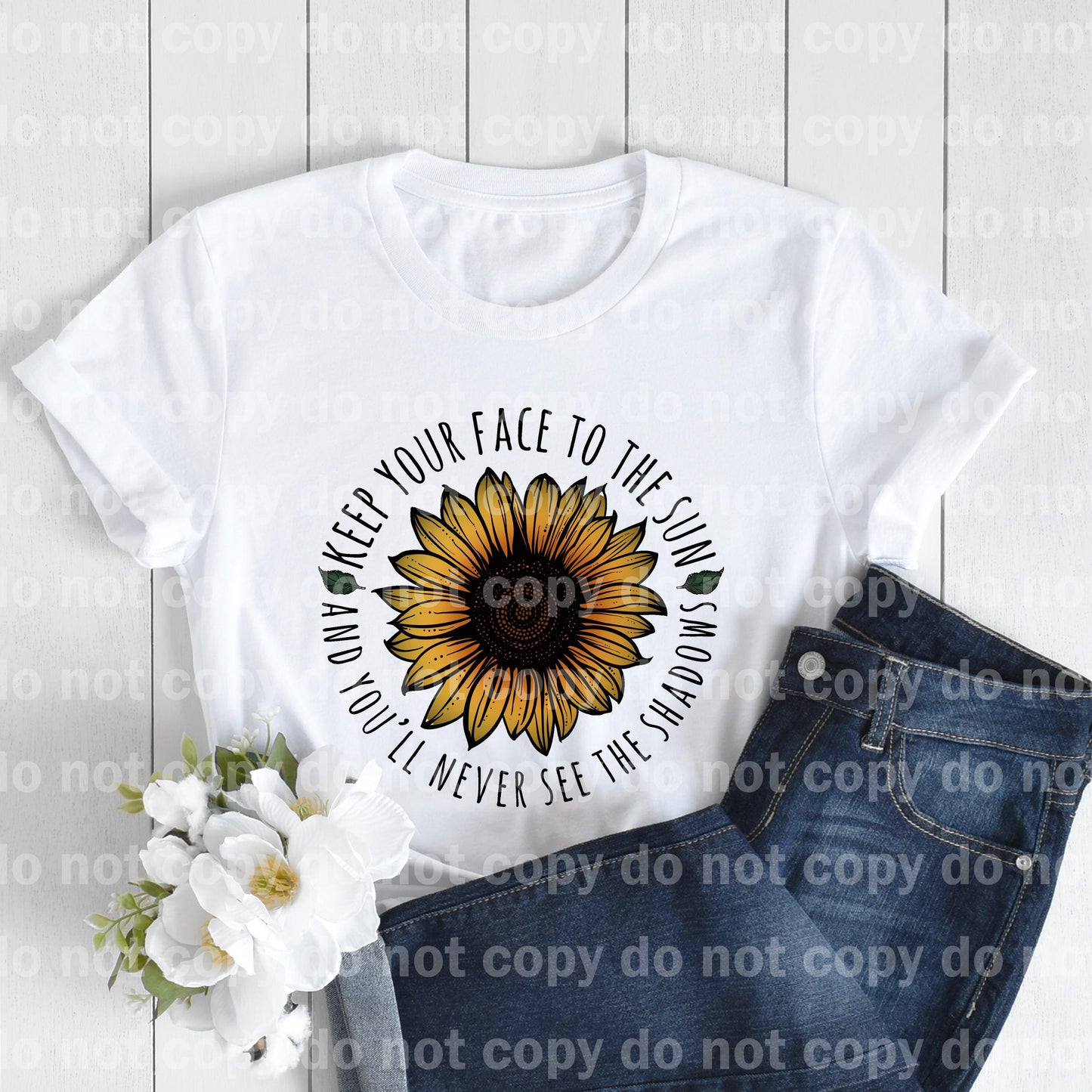 Keep Your Face To The Sun And You'll Never See The Shadows Full Color/One Color Dream Print or Sublimation Print