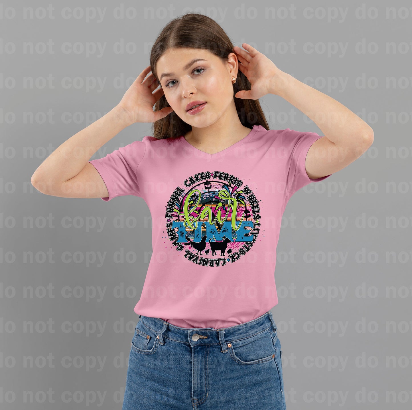 Fair Time Country Fair Rides Circus Carnival Games Funnel Cakes Ferris Wheels Livestock Full Color/One Color Dream Print or Sublimation Print