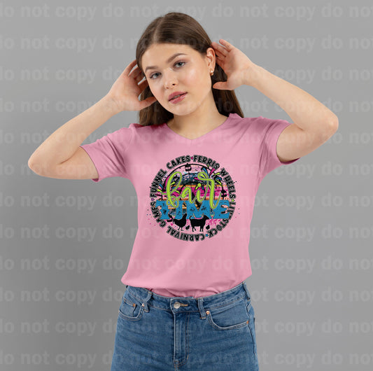 Fair Time Country Fair Rides Circus Carnival Games Funnel Cakes Ferris Wheels Livestock Full Color/One Color Dream Print or Sublimation Print