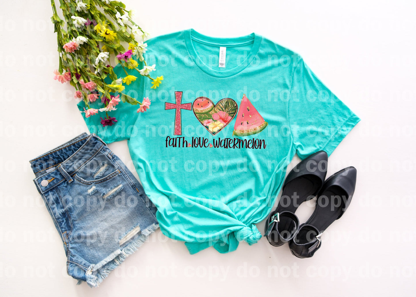 Faith Love Watermelon Summer fun Dream Print or Sublimation Print