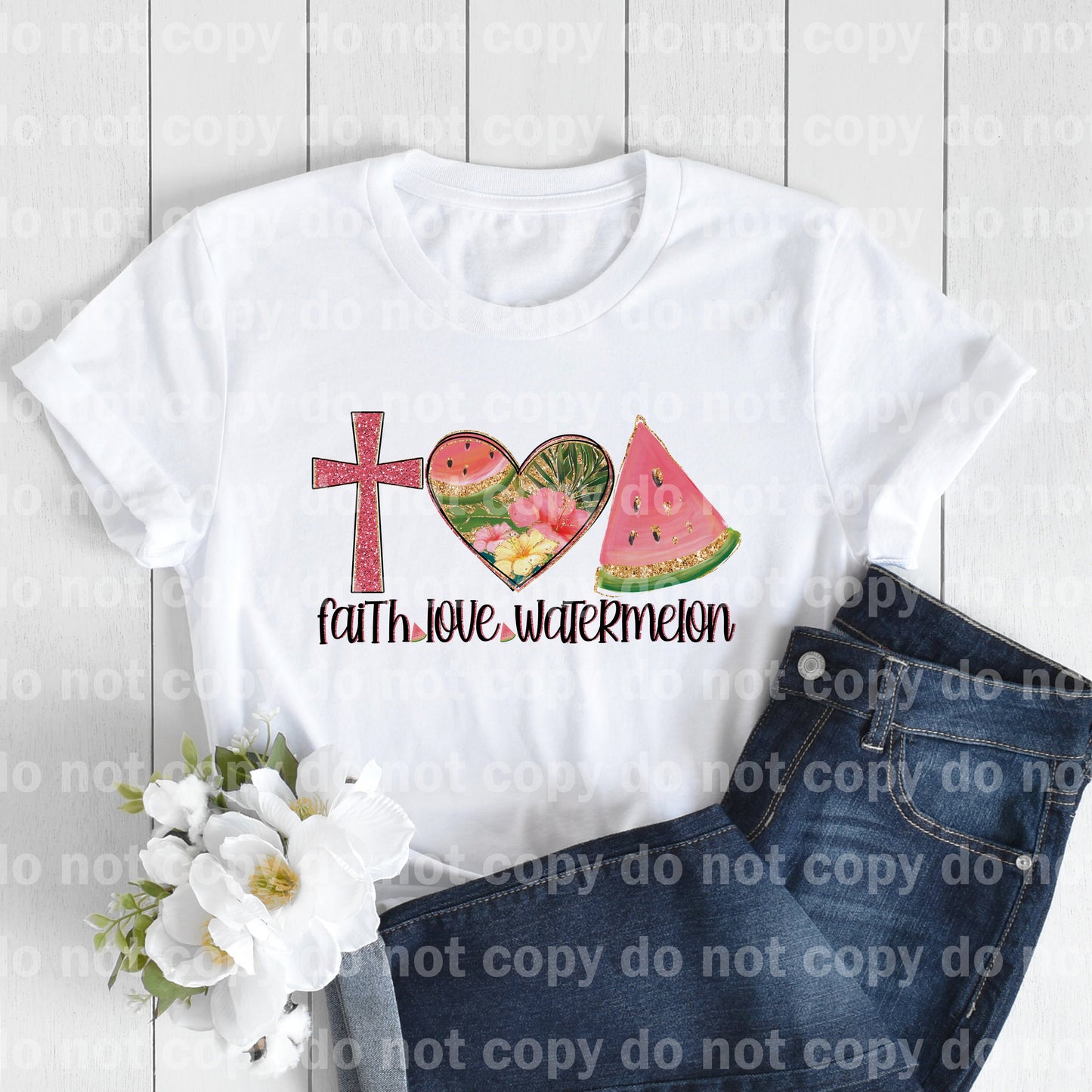 Faith Love Watermelon Summer fun Dream Print or Sublimation Print