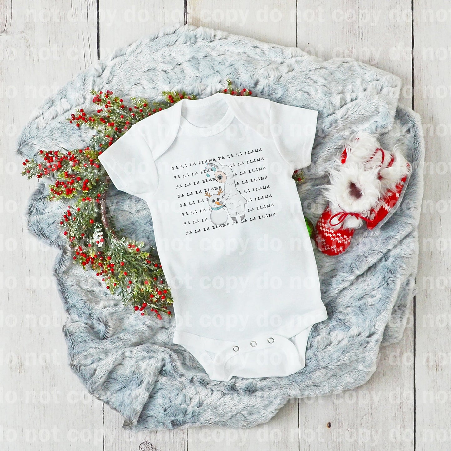 Fa La La Llama Snowman Dream Print or Sublimation Print