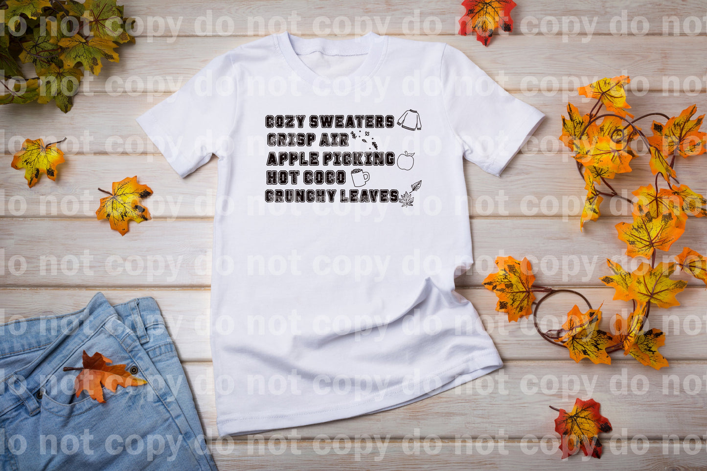 Fall Checklist Fall Things Dream Print or Sublimation Print