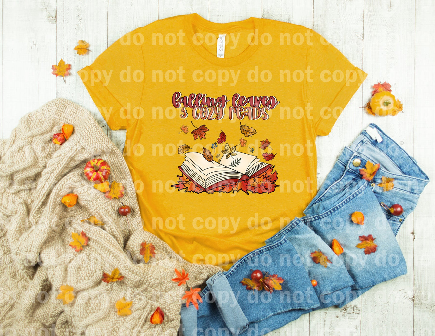 Falling Leaves And Cozy Reads Dream Print or Sublimation Print