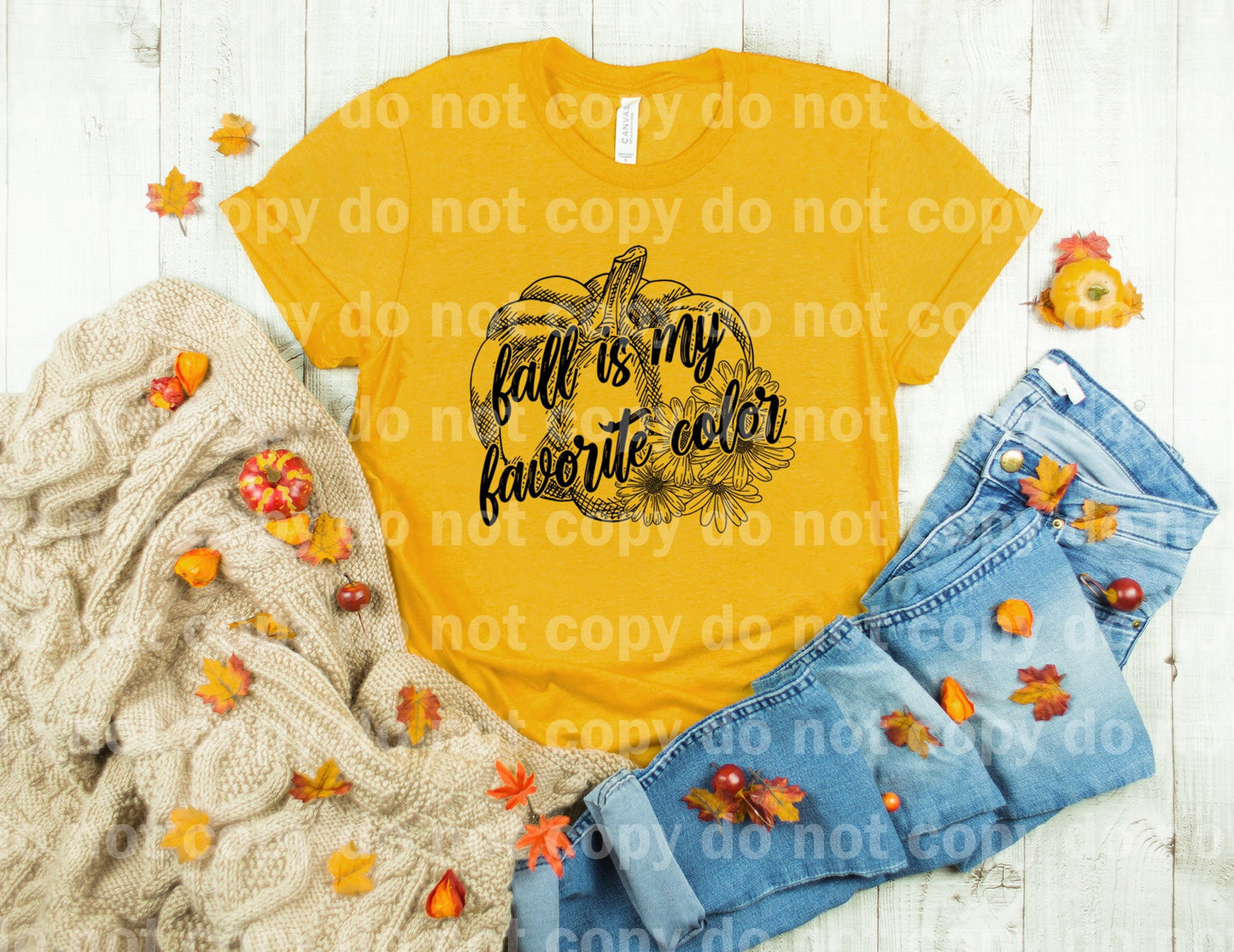 Fall is My Favorite Color Pumpkin Full Color/One Color Dream Print or Sublimation Print