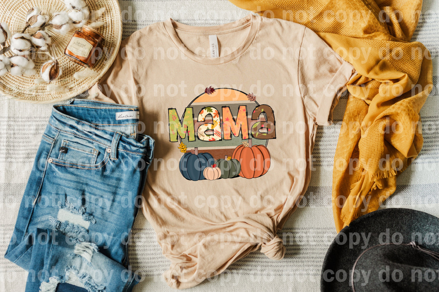 Fall Mama Pumpkins Dream Print or Sublimation Print