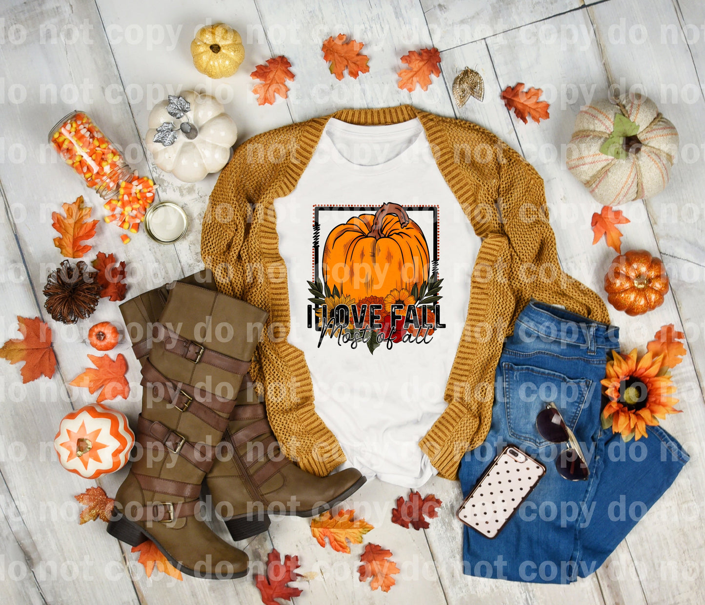 I Love Fall Most Of All Dream Print or Sublimation Print