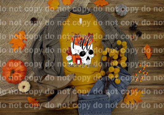 Fall State Of Mind Skull Candle Pumpkin Dream Print or Sublimation Print