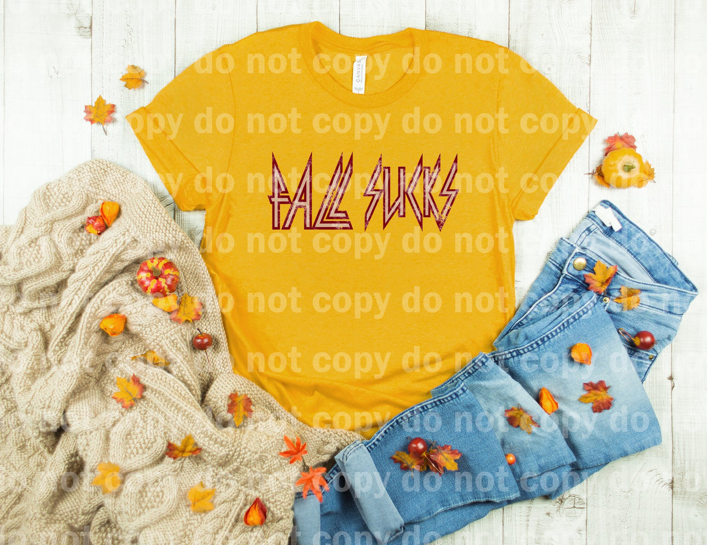 Fall Sucks Distressed Dream Print or Sublimation Print