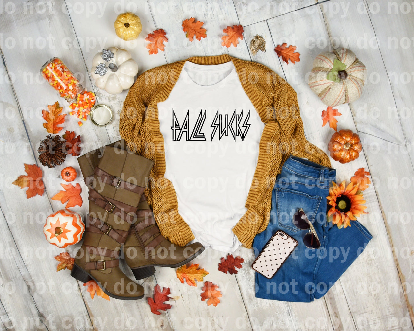 Fall Sucks Full Color/One Color Dream Print or Sublimation Print