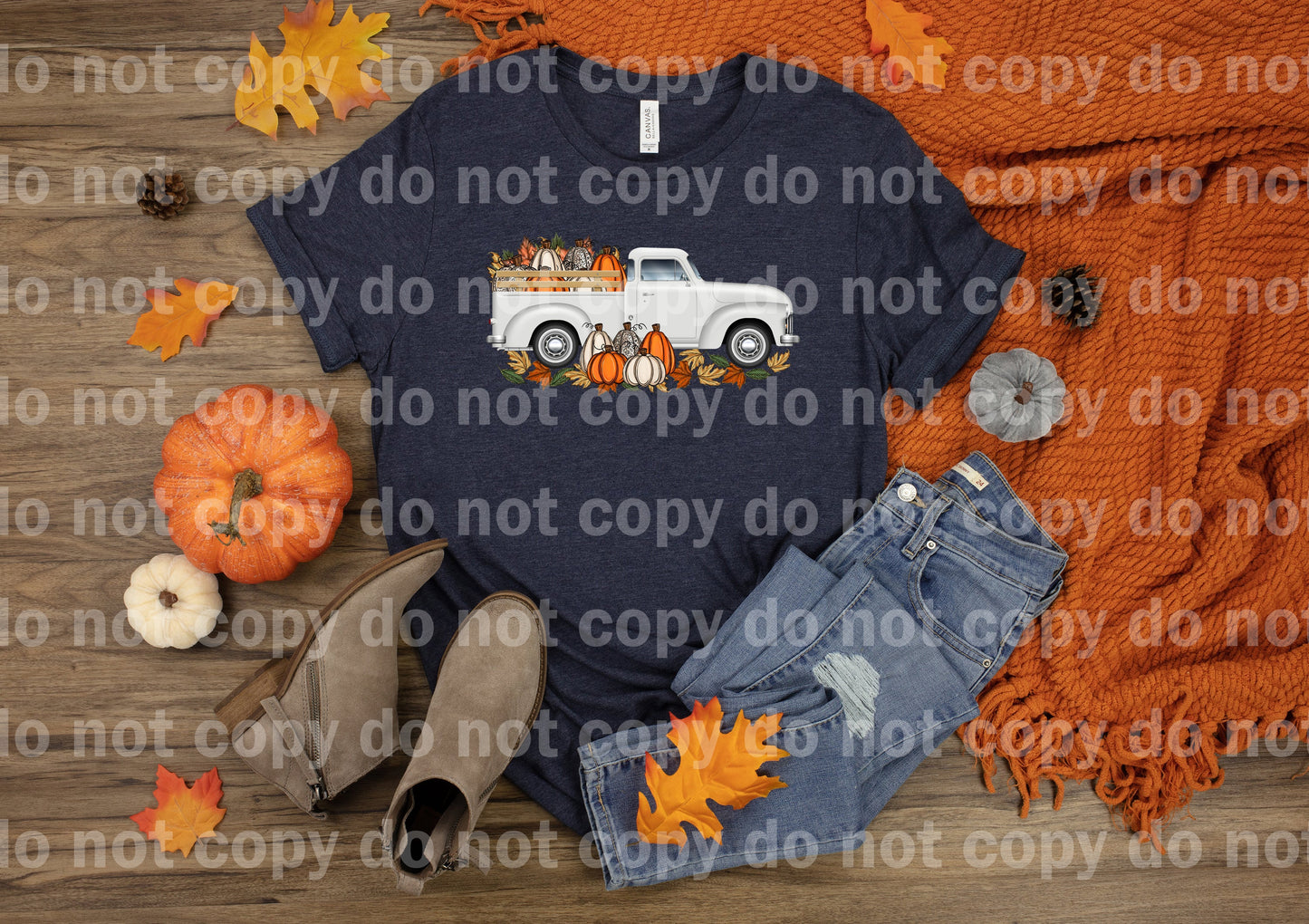 Fall Truck Pumpkins Dream Print or Sublimation Print