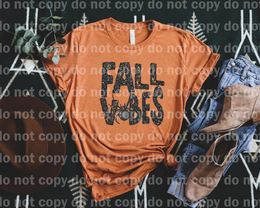 Fall Vibes Spider Charcoal Glitter Dream Print or Sublimation Print