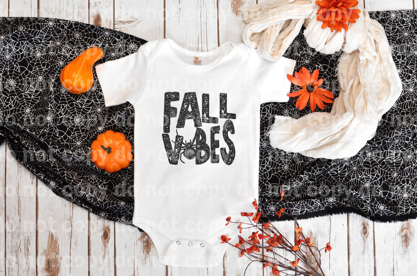 Fall Vibes Spider Charcoal Glitter Dream Print or Sublimation Print