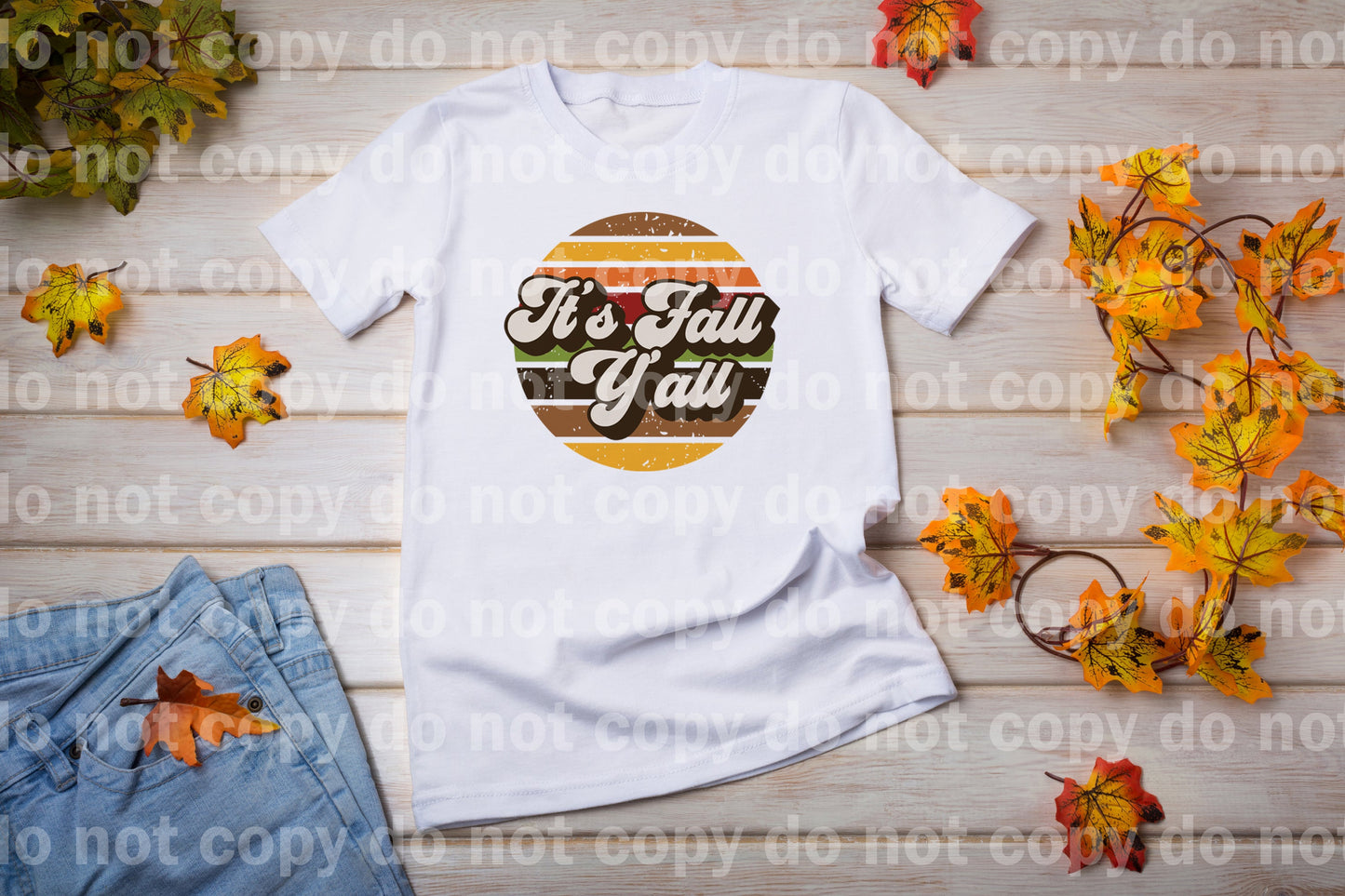 It's Fall Y'all Retro Dream Print or Sublimation Print