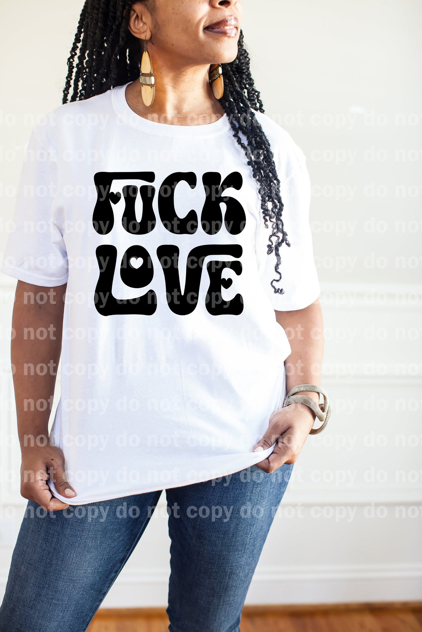 Fuck Love Typography Black/White Dream Print or Sublimation Print