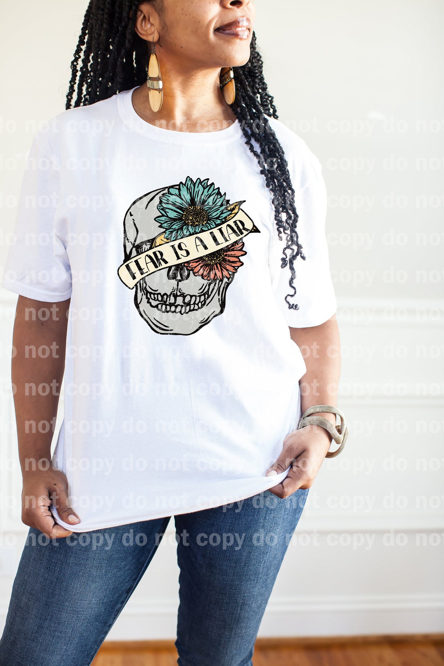 Fear Is A Liar Distressed Full Color/One Color Dream Print or Sublimation Print