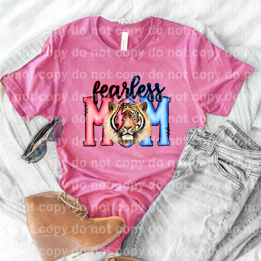 Fearless Mom Red Blue Tiger Dream Print or Sublimation Print