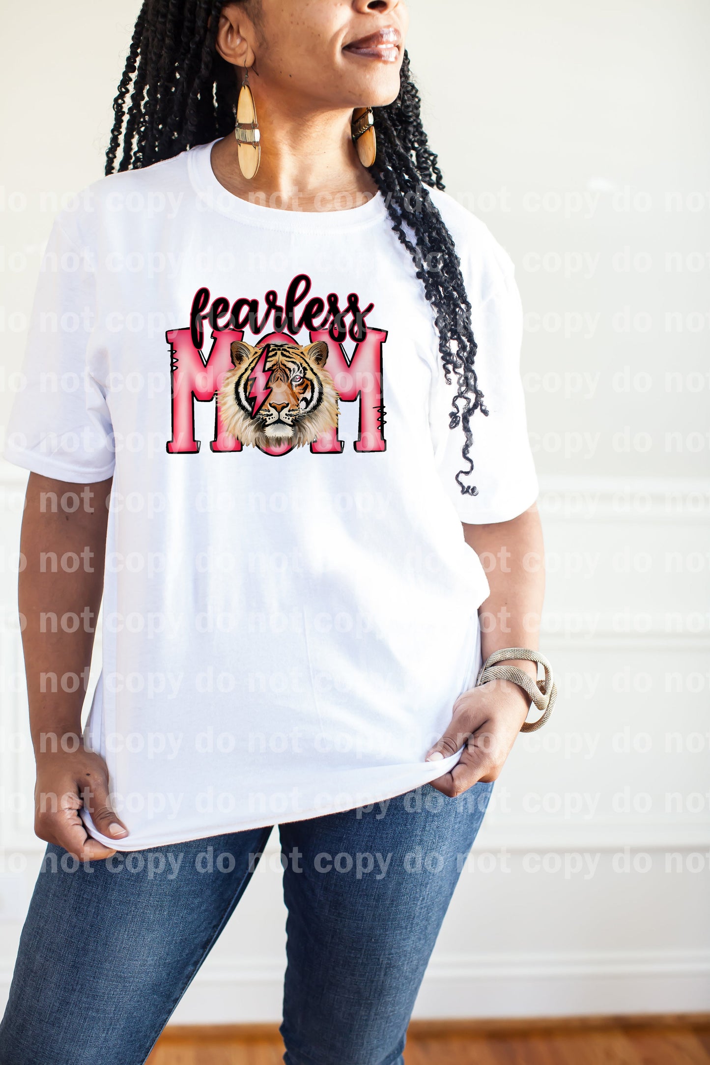 Fearless Mom Red Tiger Dream Print or Sublimation Print