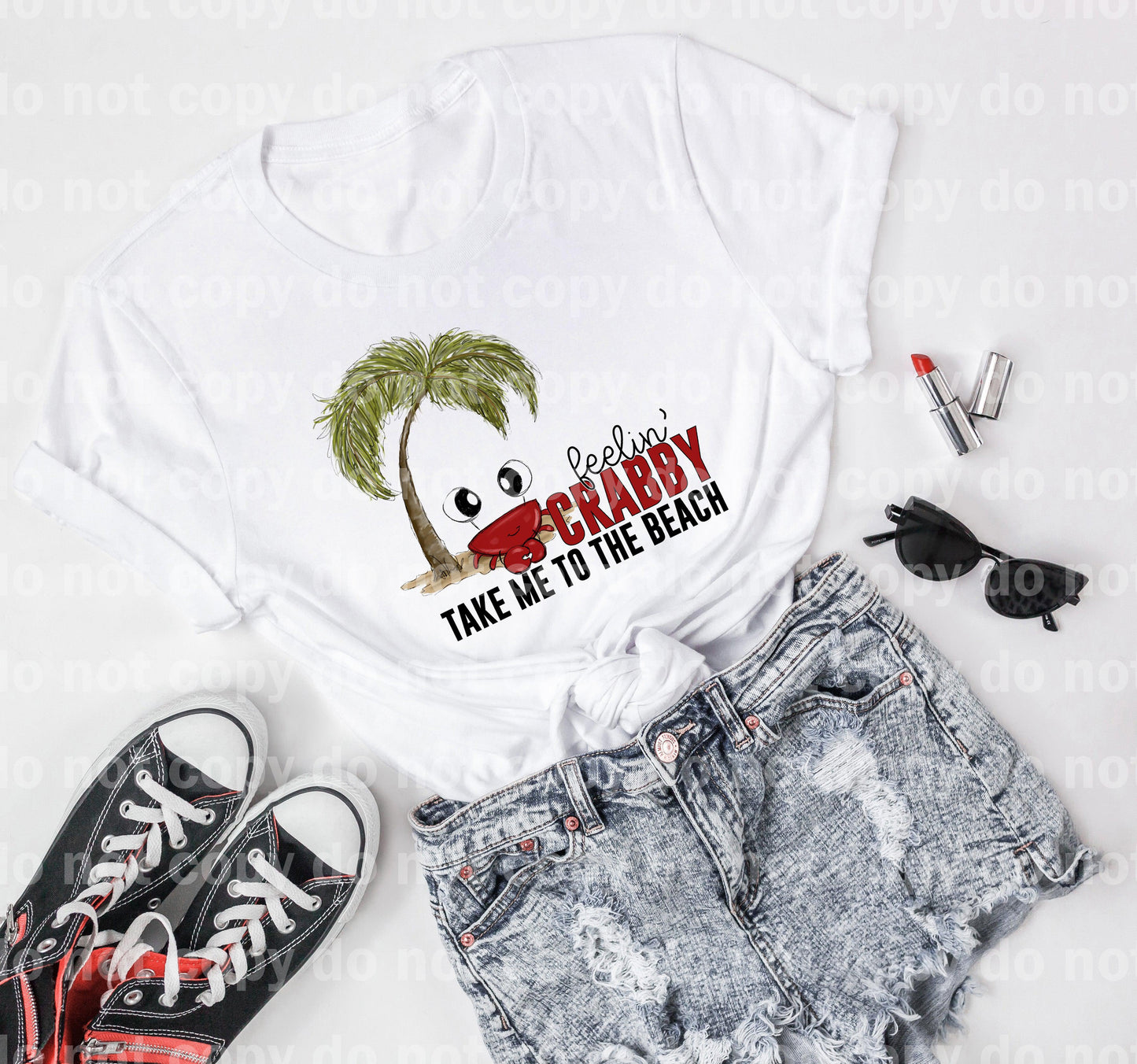 Feelin' Crabby Take Me To The Beach Dream Print or Sublimation Print