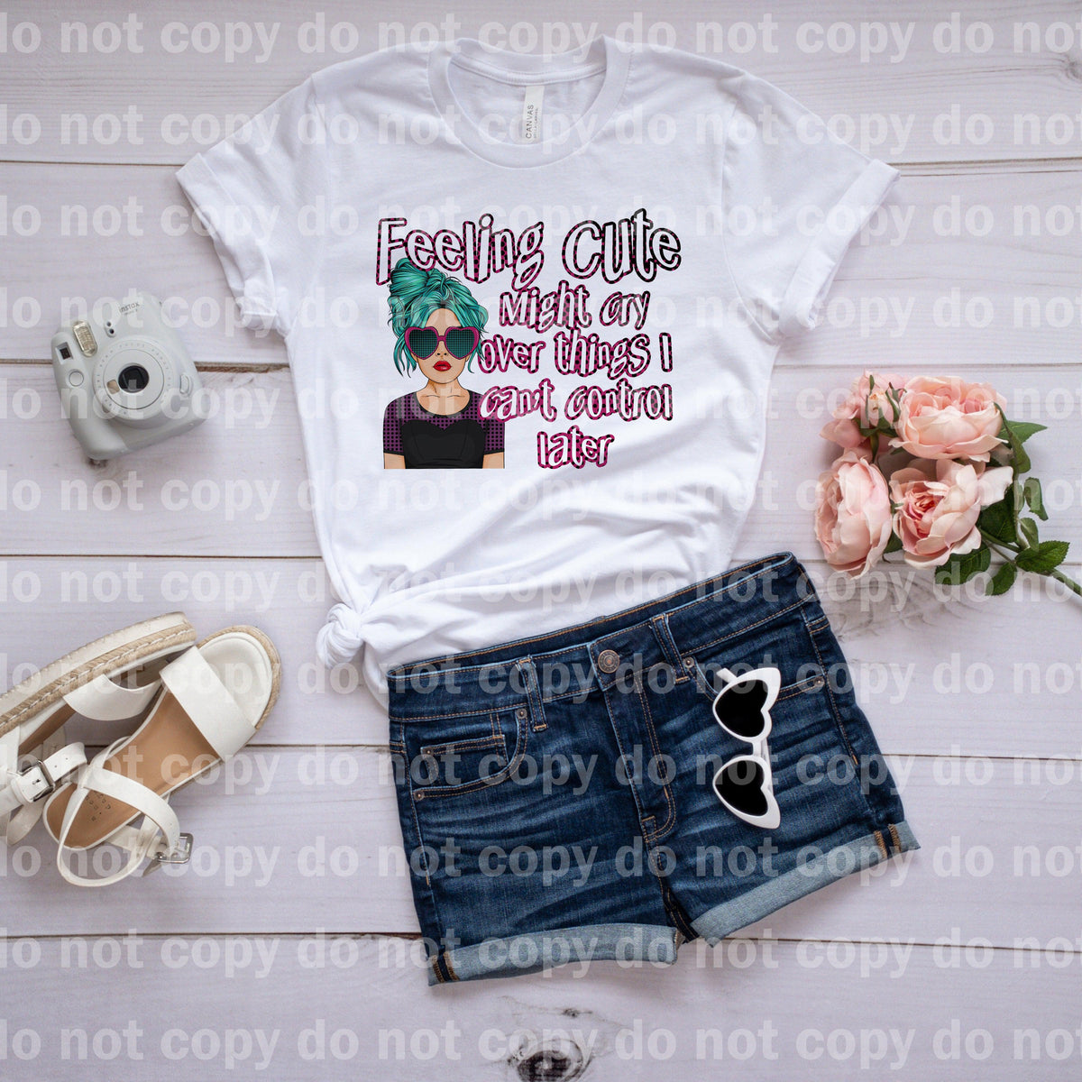 Feeling Cute Might Cry Over Things I Can't Control Later Dream Print or Sublimation Print