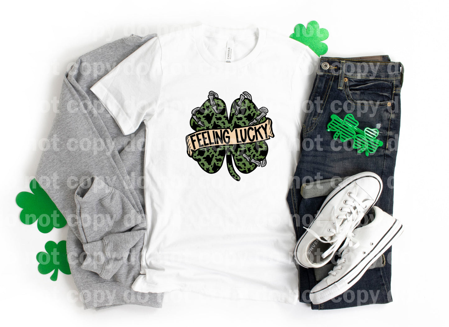 Feeling Lucky Cow Print Full Color/One Color Dream Print or Sublimation Print