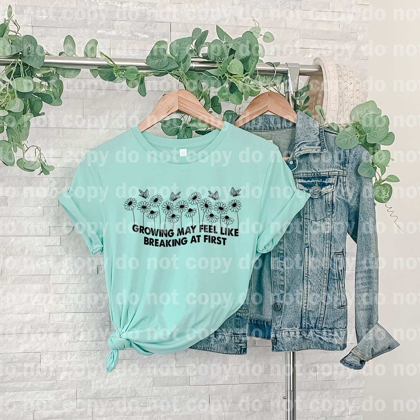 Growing May Feel Like Breaking At First Full Color/One Color Dream Print or Sublimation Print