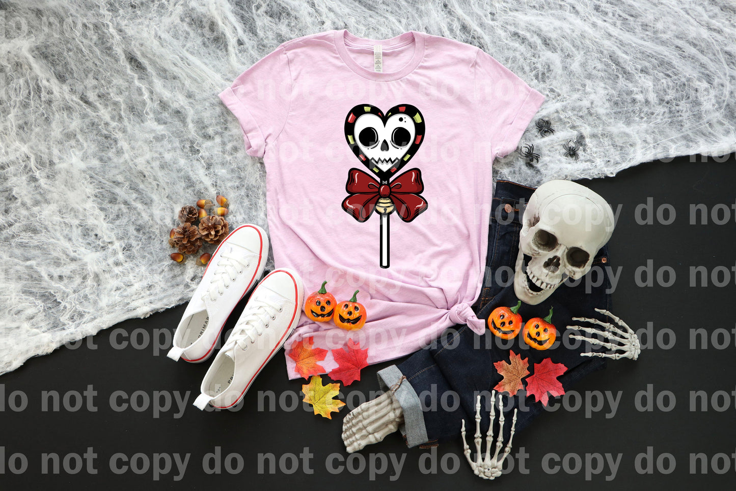 Festive Lollipop Heart Skull Dream Print or Sublimation Print