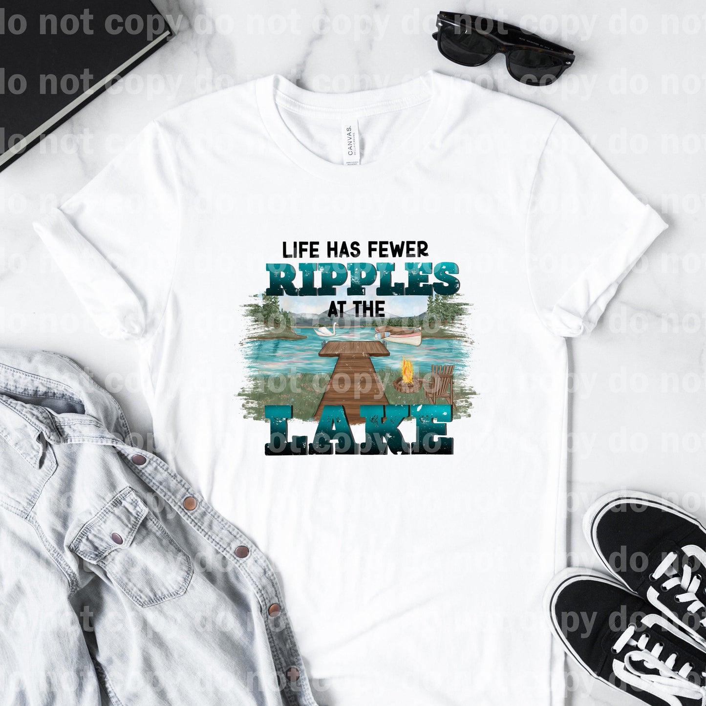 Life Has Fewer Ripples At The Lake Dream Print or Sublimation Print