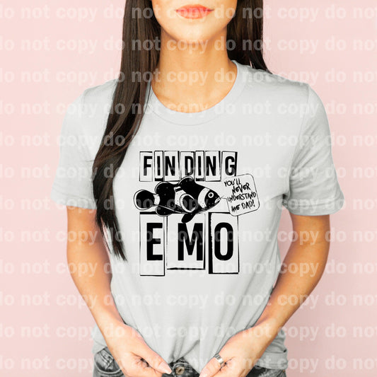 Buscando a Emo Nunca me entenderás Papá Black Dream transferencia de impresión