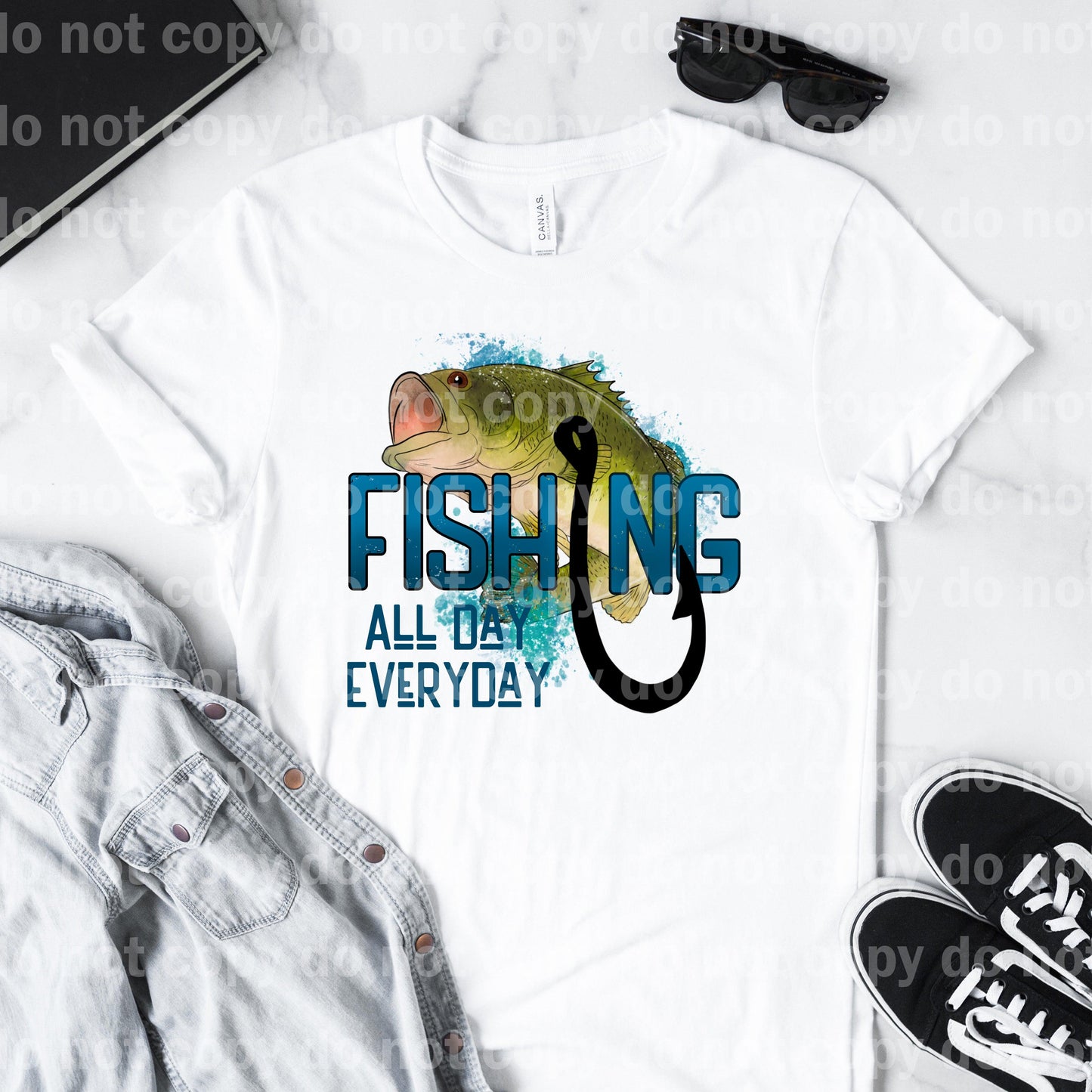 Fishing All Day Every Day Dream Print or Sublimation Print