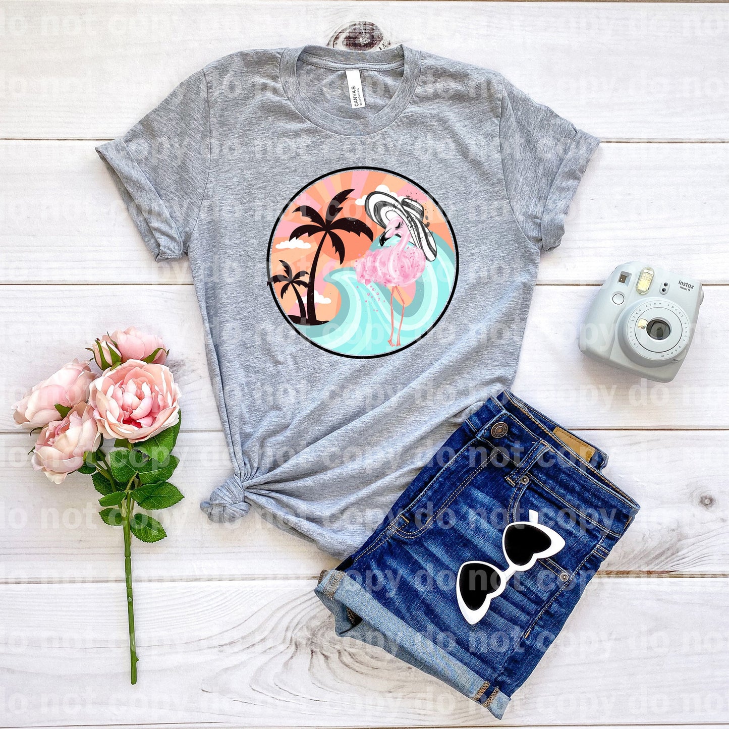 Flamingo Beach Dream Print or Sublimation Print