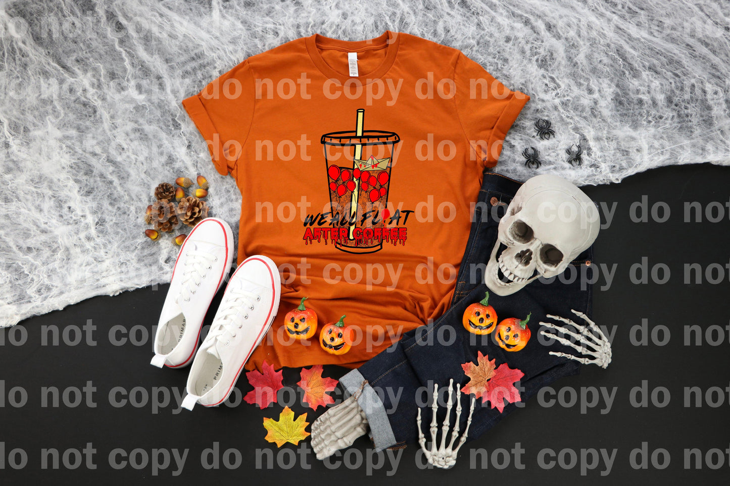 We All Float After Coffee Full Color/One Color Dream Print or Sublimation Print