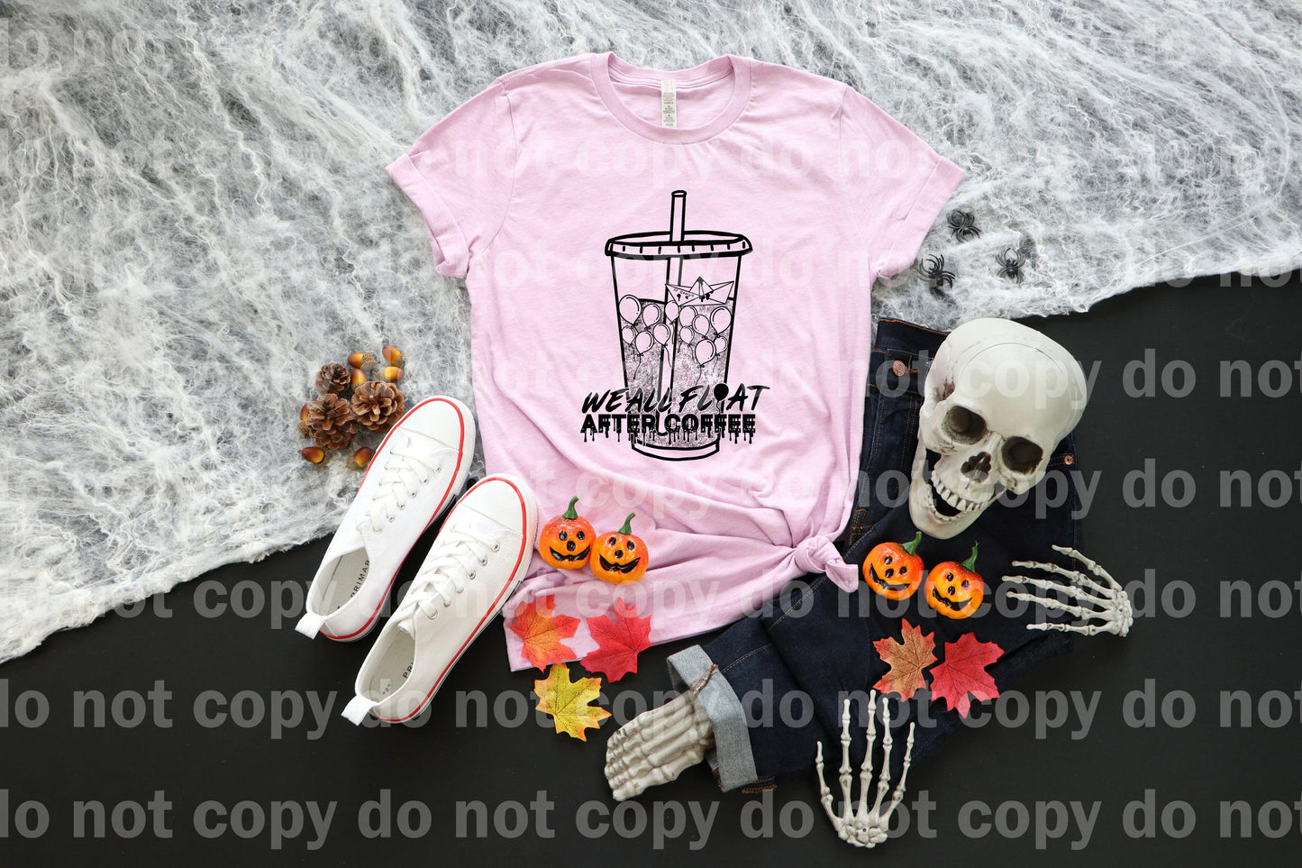We All Float After Coffee Full Color/One Color Dream Print or Sublimation Print