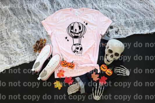 Float On Okay Skull Pumpkin Air Balloon Dream Print or Sublimation Print