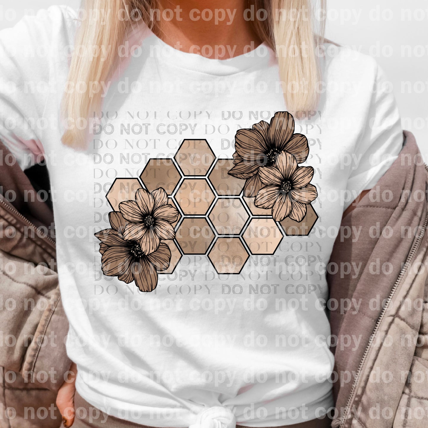 Floral Honeycomb Dream Print or Sublimation Print