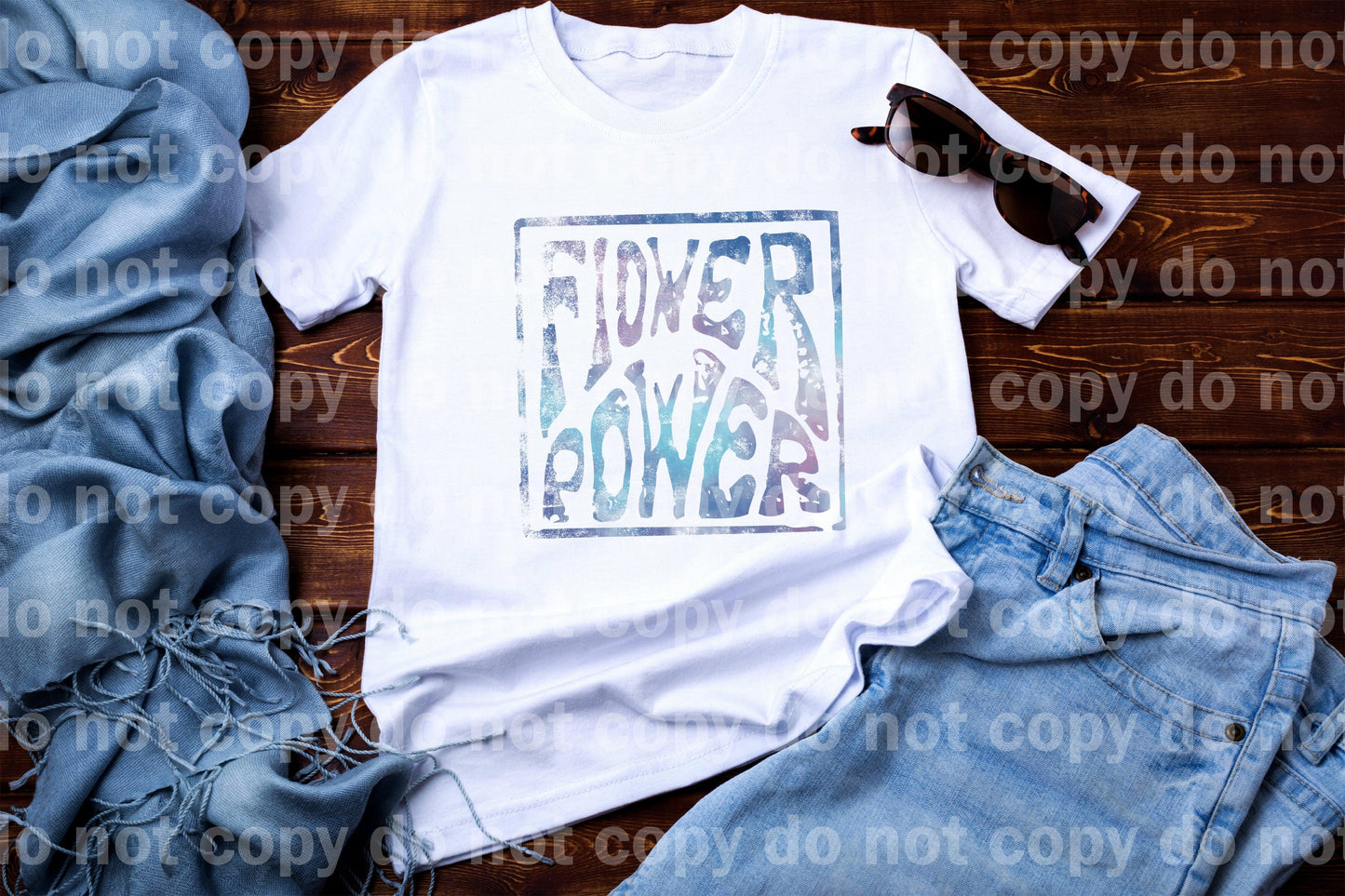 Flower Power Distressed Dream Print or Sublimation Print