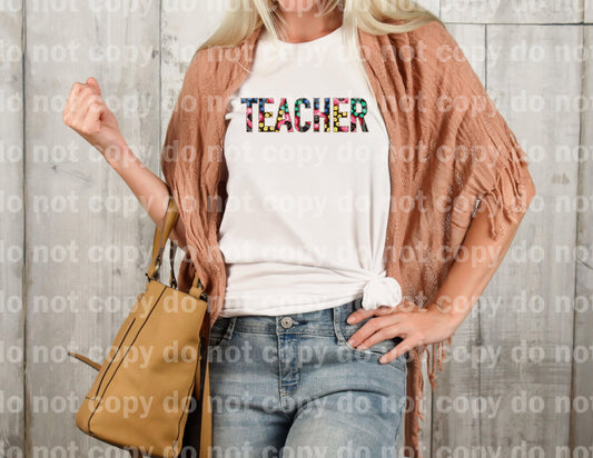 Flower Teacher Dream Print or Sublimation Print