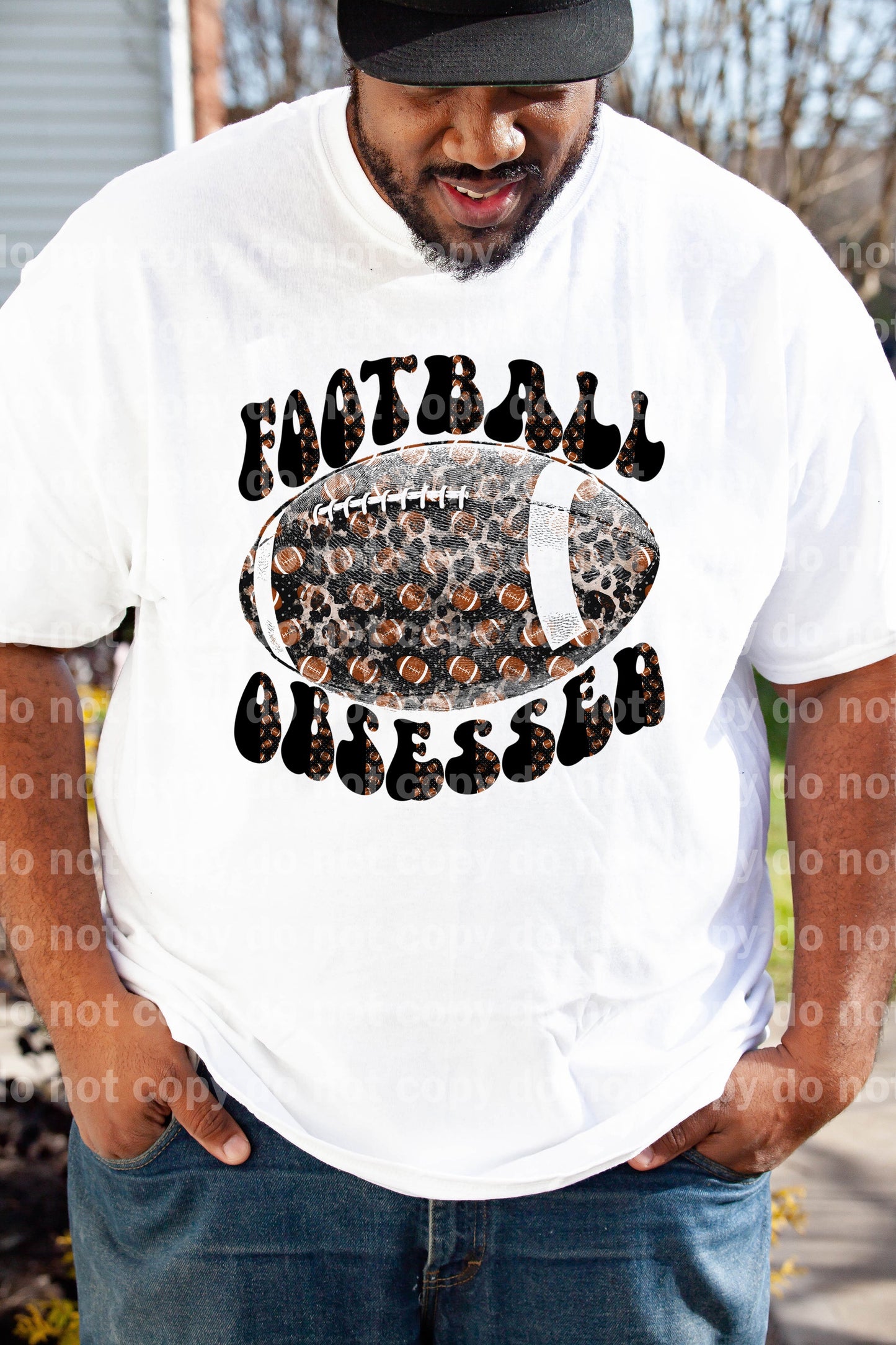 Football Obsessed Full Color/One Color Dream Print or Sublimation Print